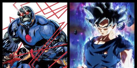R3 Gogeta. . Goku vs darkseid